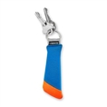 Carson Floating Key Ring for 3 keys - Blue/Orange