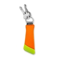 Carson Floating Key Ring for 3 keys - Orange/Yellow