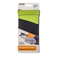 Carson Neoprene Spectacles bag with microfibre cloth - Gray/Green