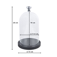 Clayre Eef 6GL2544 Glass Cloche Transparent 14x25 cm