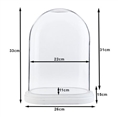 Clayre Eef Cloche 6GL1764 Transparent 26x15x33 cm