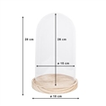 Clayre Eef Cloche 6GL2170 Transparent 18x28 cm