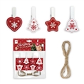 Zep Christmas Kit Wood Clips Red LK38R 8 Pcs.